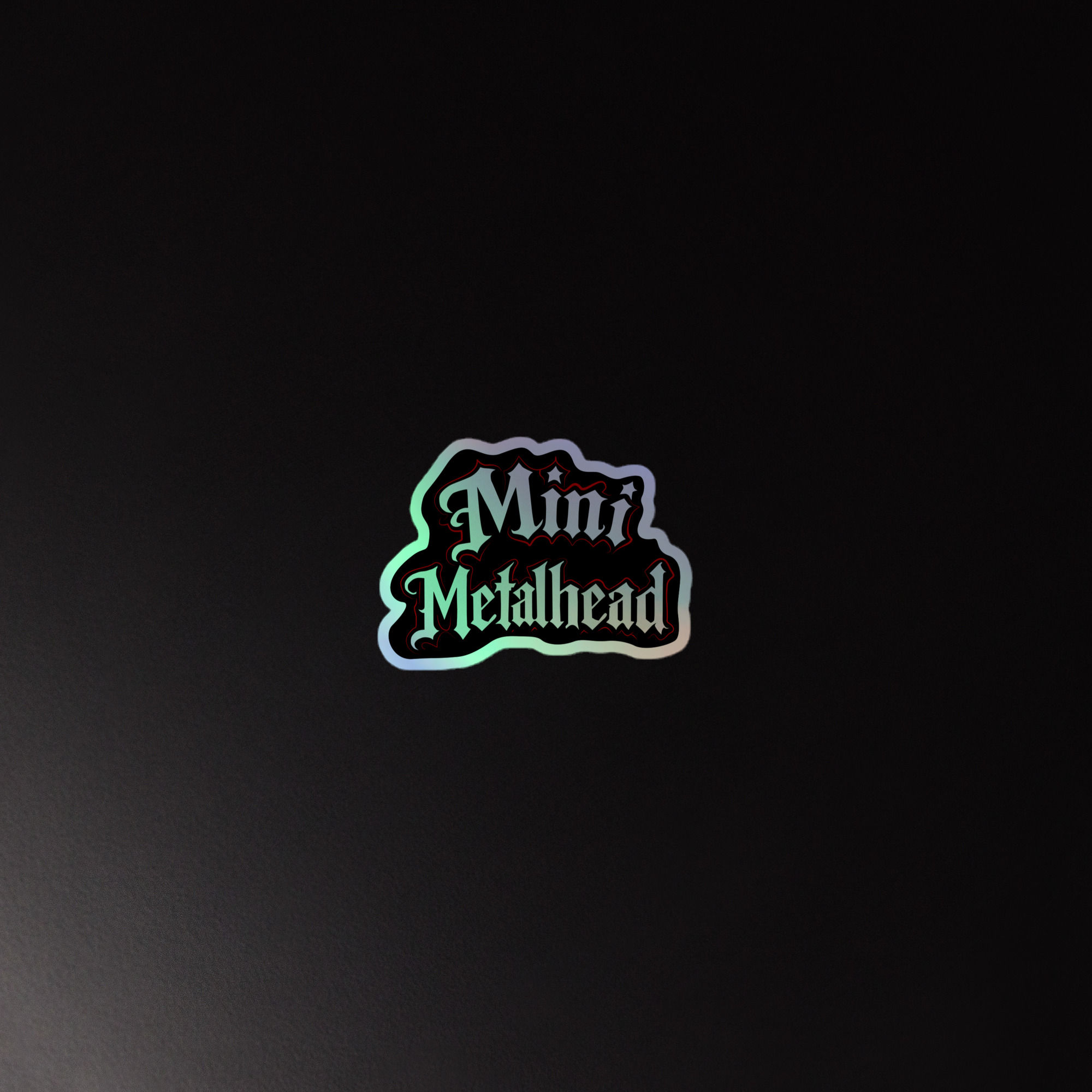 Mini Metalhead holographic sticker