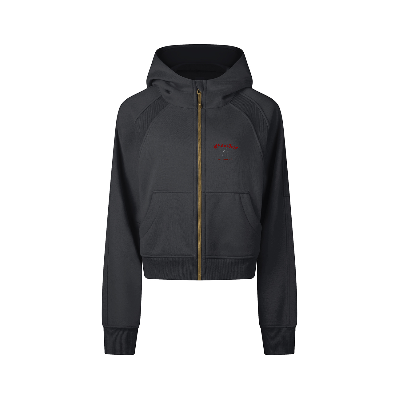 You Are Enough Cropped Zip-Through Hoodie