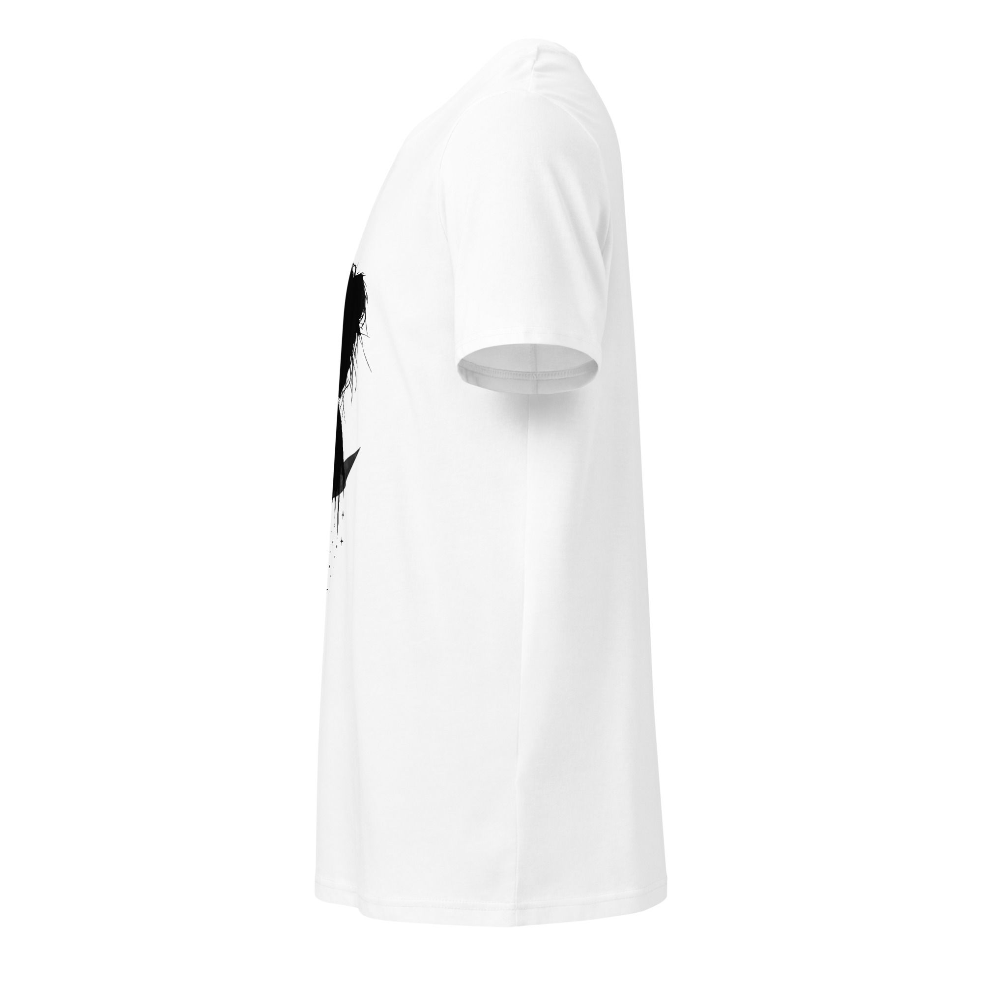 Men's hand drawn crescent girl t-shirt