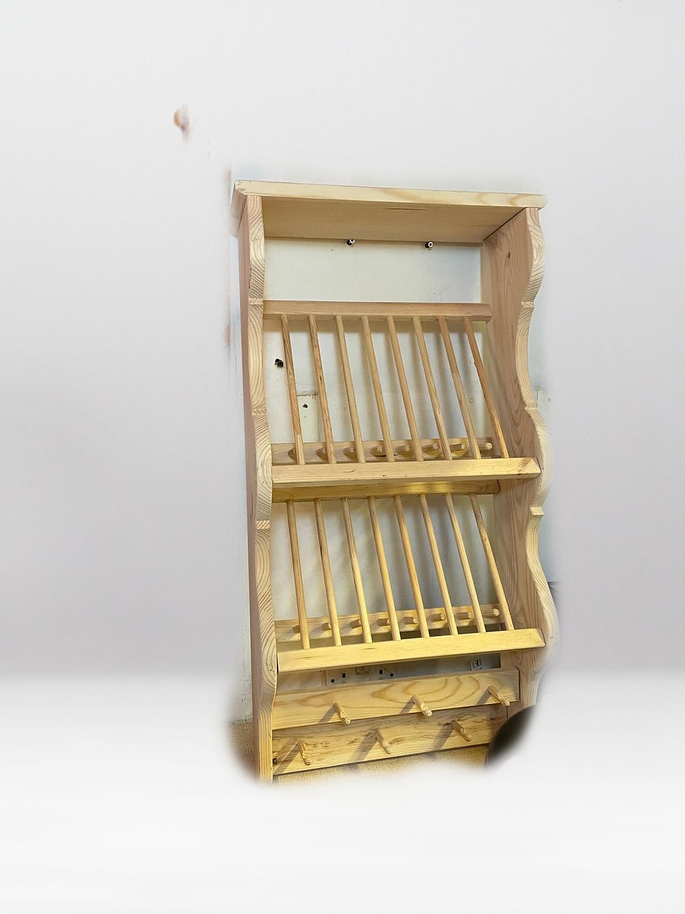 Premium wooden dish rack