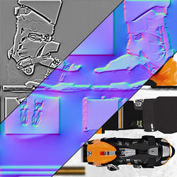 Ski Boots Textures