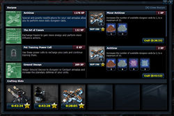 Crafting Recipies
