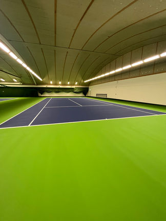 Hjortsjö Sport & Miljö Hardcourt tennisbana i kungliga tennishallen i stockholm