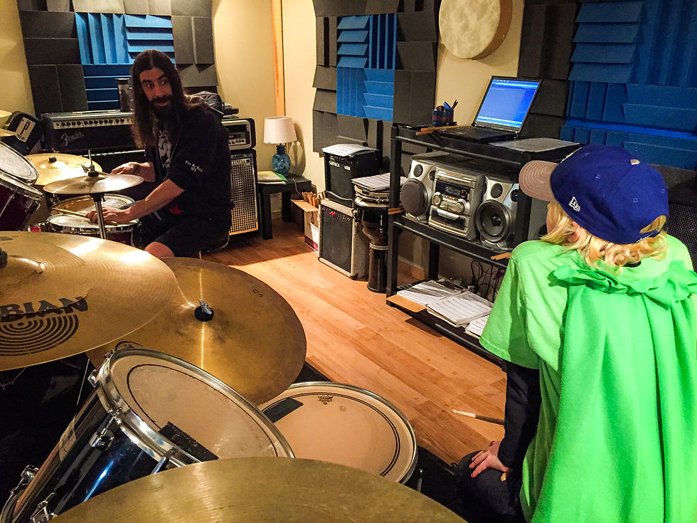 Tom Antle and I, back when I was just starting as a drummer. (Submitted by Judson Doncaster)