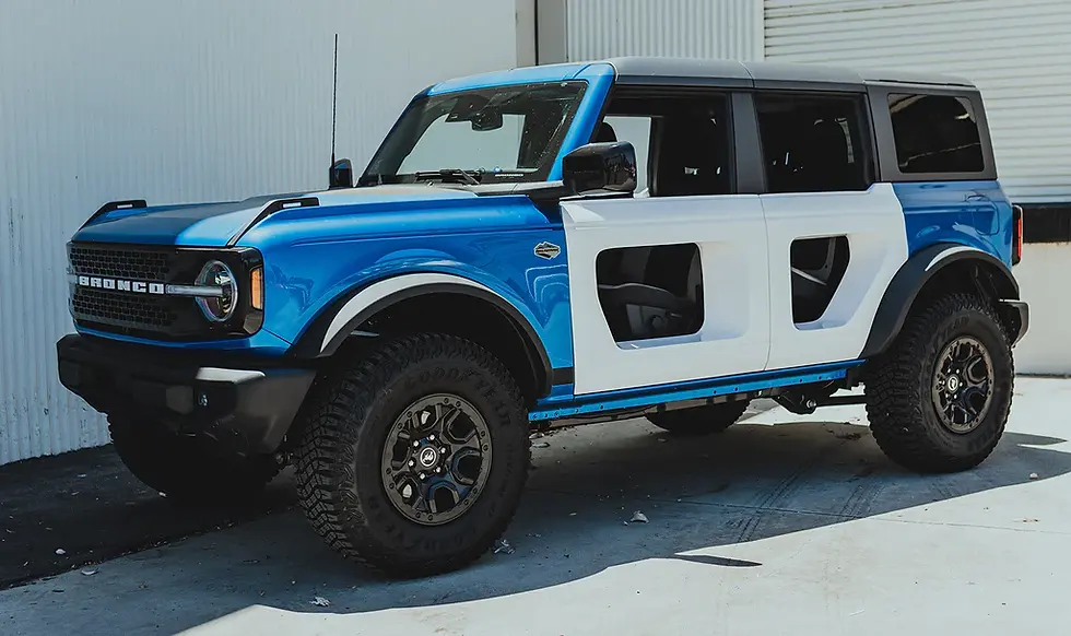 Thumbnail: 2021 - 2023 FORD BRONCO FIBERGLASS HALO DOORS - REAR (4-DOOR)