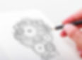 cogs and a pencil