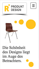 Design website templates – Produktdesign