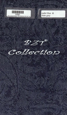 Thumbnail: Paisley Jacquard Pashmina - Green & Blue (5th set)