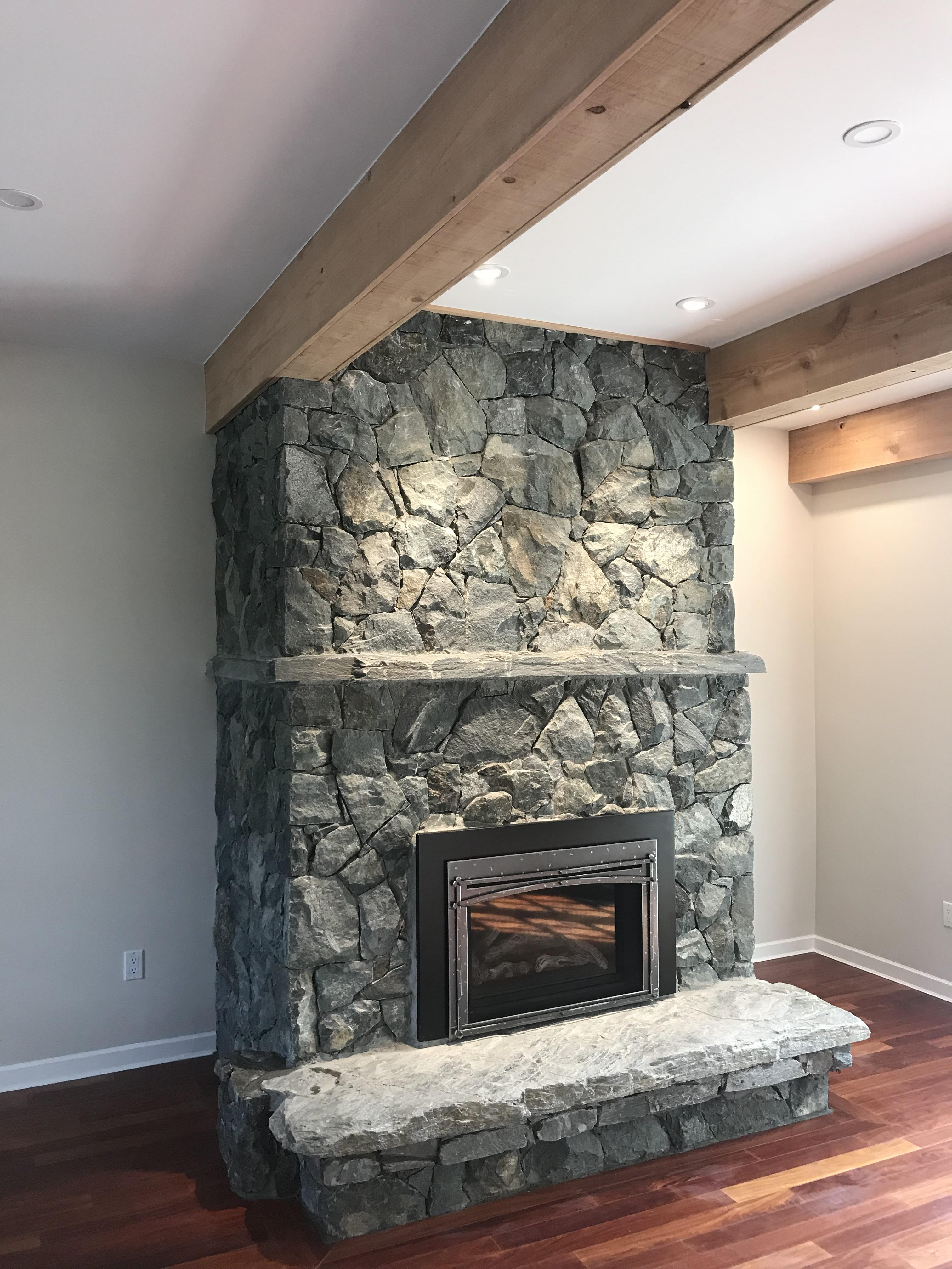 Stone Fireplace, Lennox Masonry, Victori
