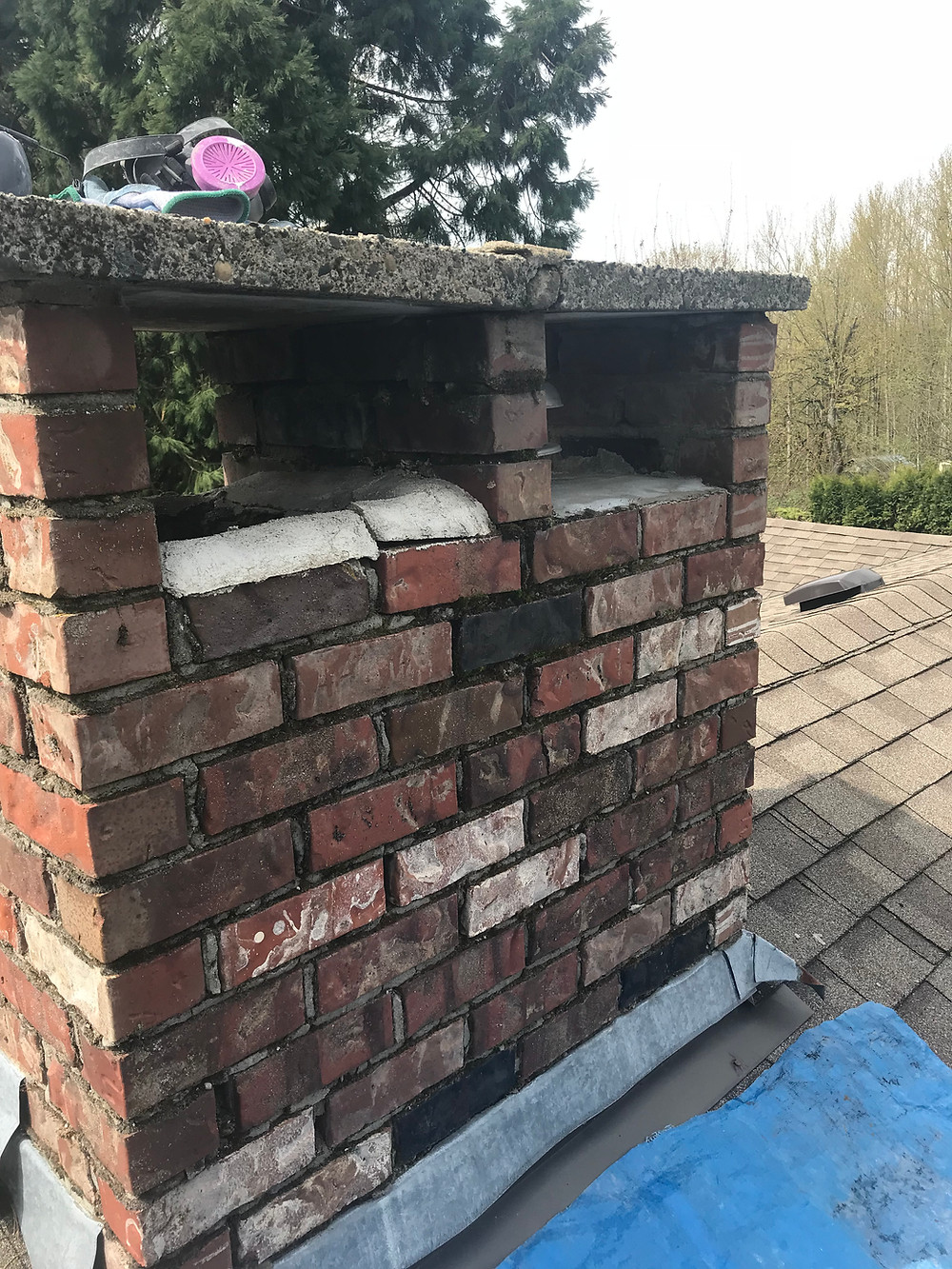 Brick Chimney Repair, Lennox Masonry, Victoria BC
