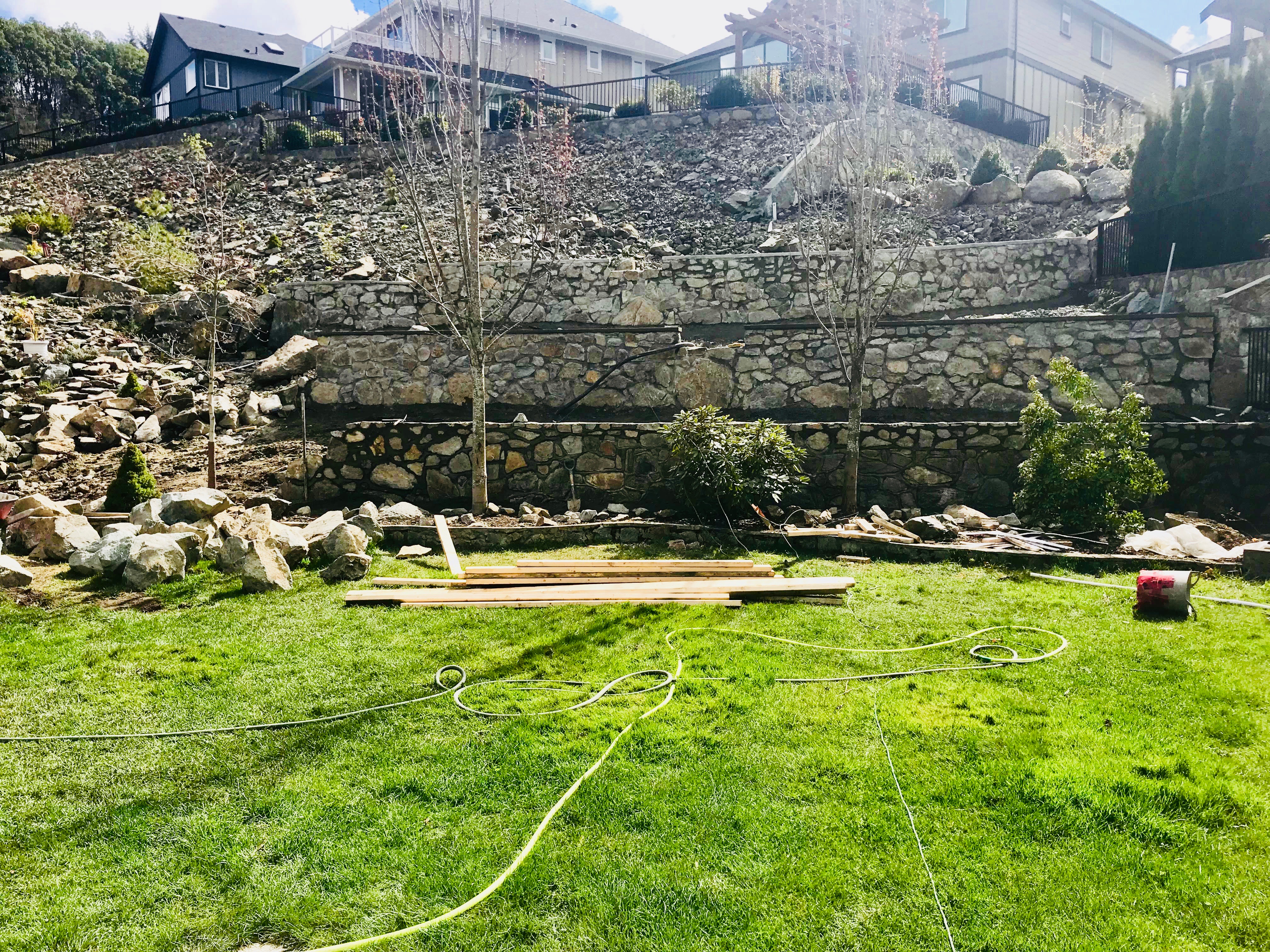 Stone Retaining Walls, Lennox Masonry, Victoria, BC, 6