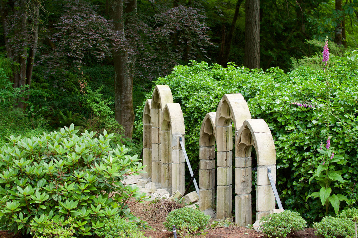 Heritage stone doorways restored and rebuilt by Lennox Masonry in Victoria BC