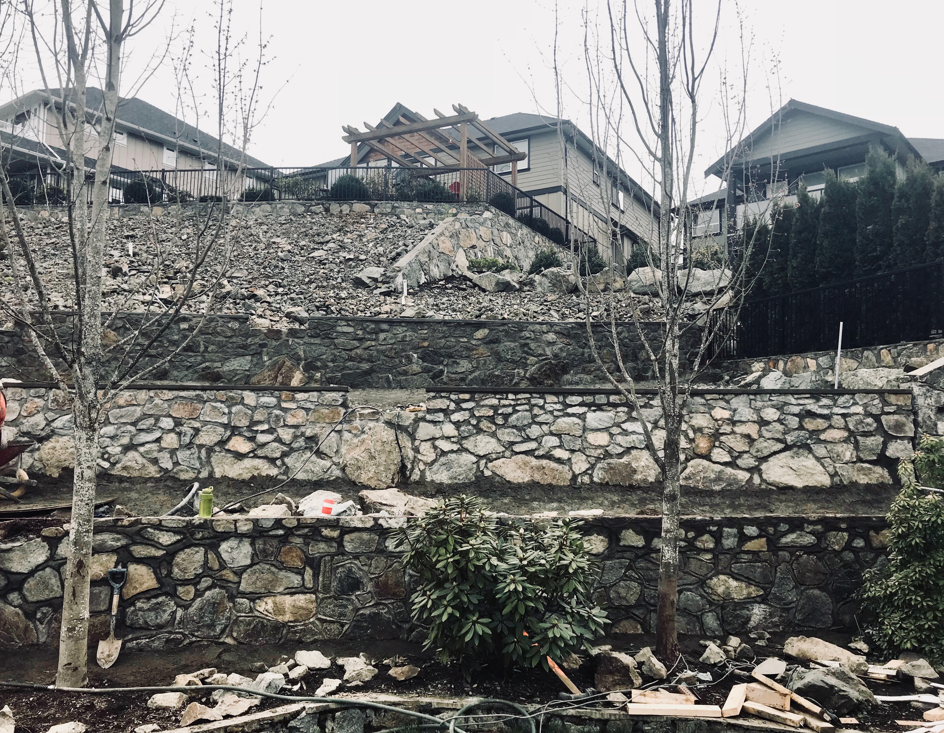 Stone Retaining Walls, Lennox Masonry, Victoria, BC, 5