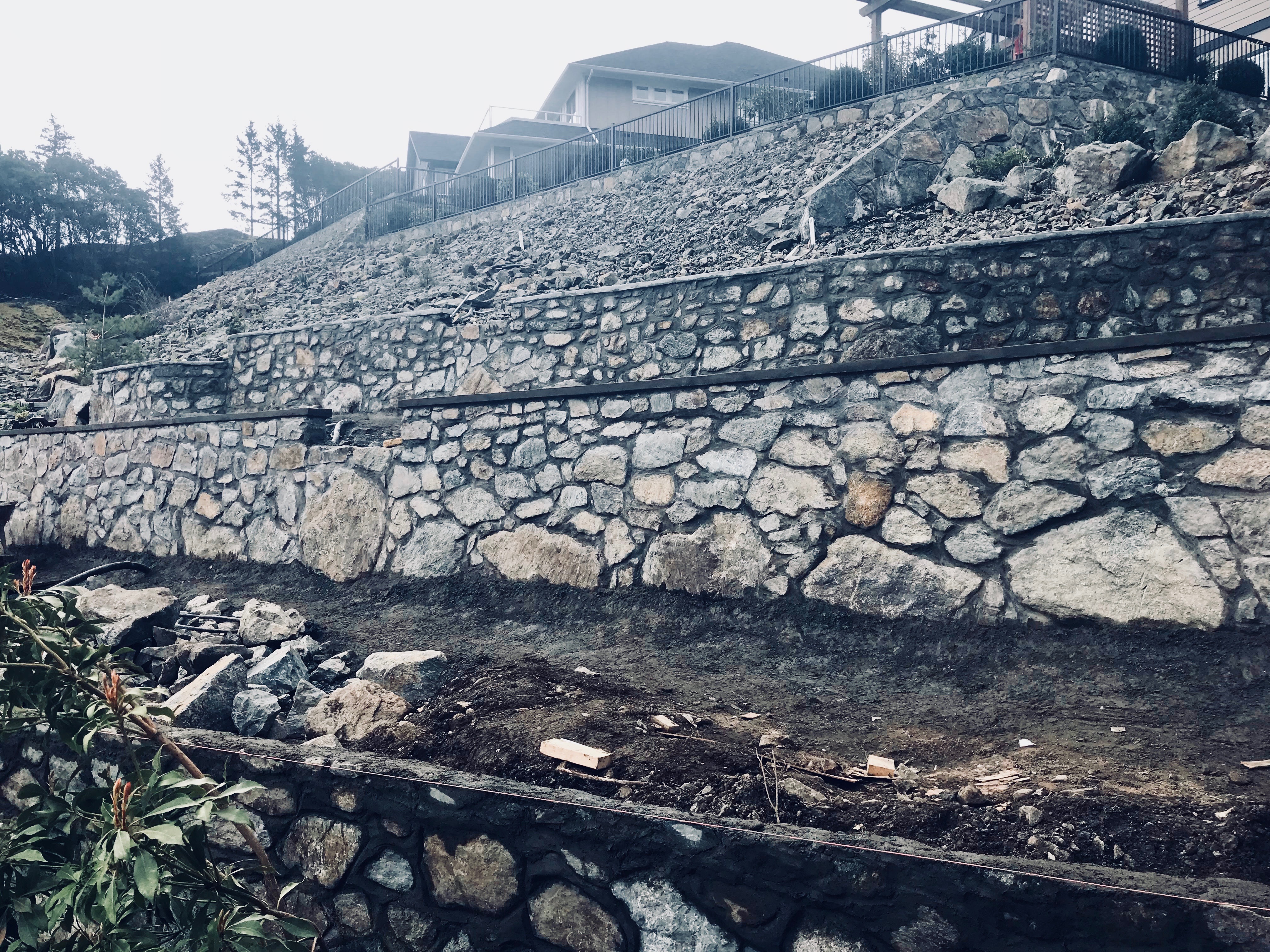 Stone Retaining Walls, Lennox Masonry, Victoria, BC