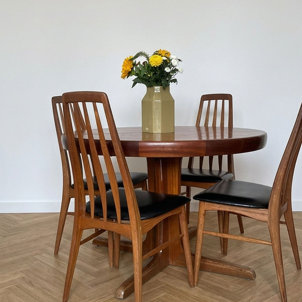 Miniature : Suite de 4 chaises Eva en teck par Niels Koefoed pour Koefoeds Hornslet, 1960