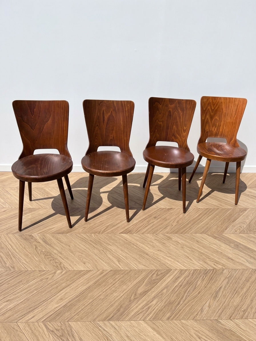 4 chaises Bistrot Baumann (modèle Dove)