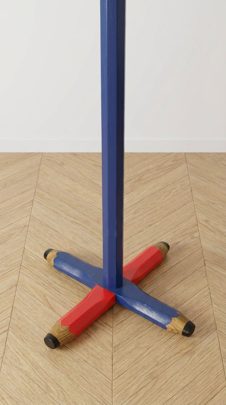 Thumbnail: DLG Pierre Sala coat rack, used, red and blue