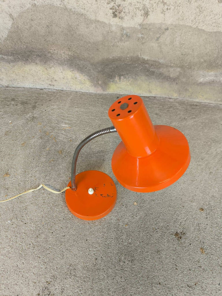 Miniature : Lampe bureau vintage orange de seconde main