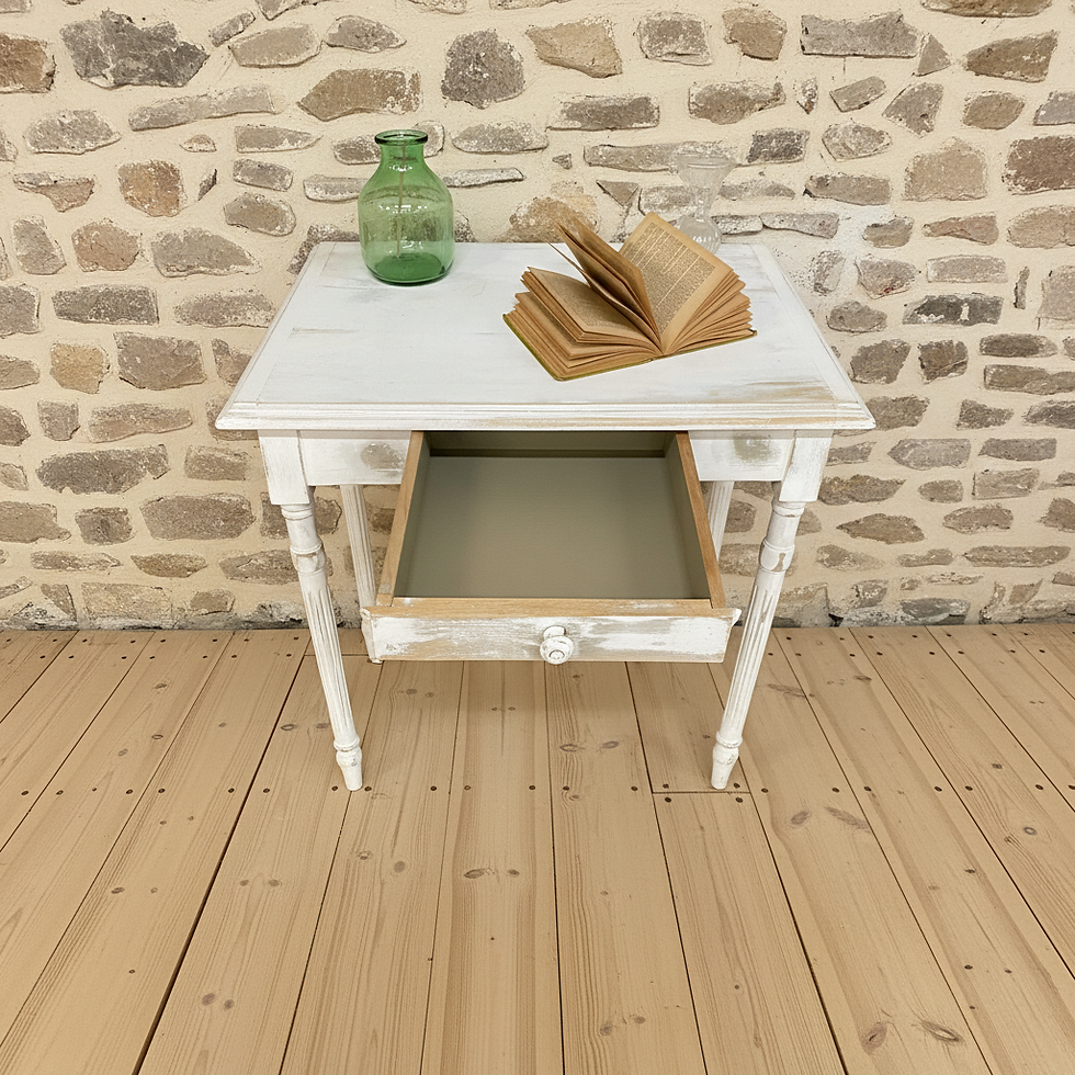 Miniature : Petite table patinée