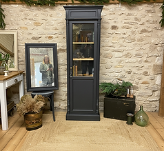Vitrine colonne noire