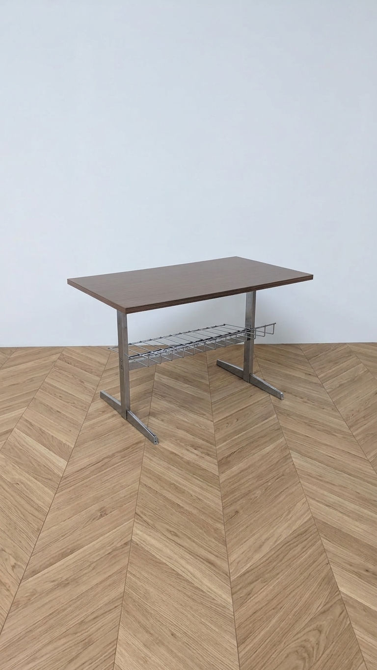Table hifi vintage - Vue de côté