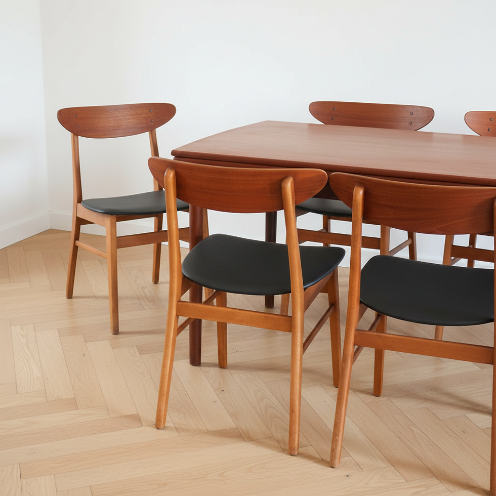 3 chaises Farstrup années 60