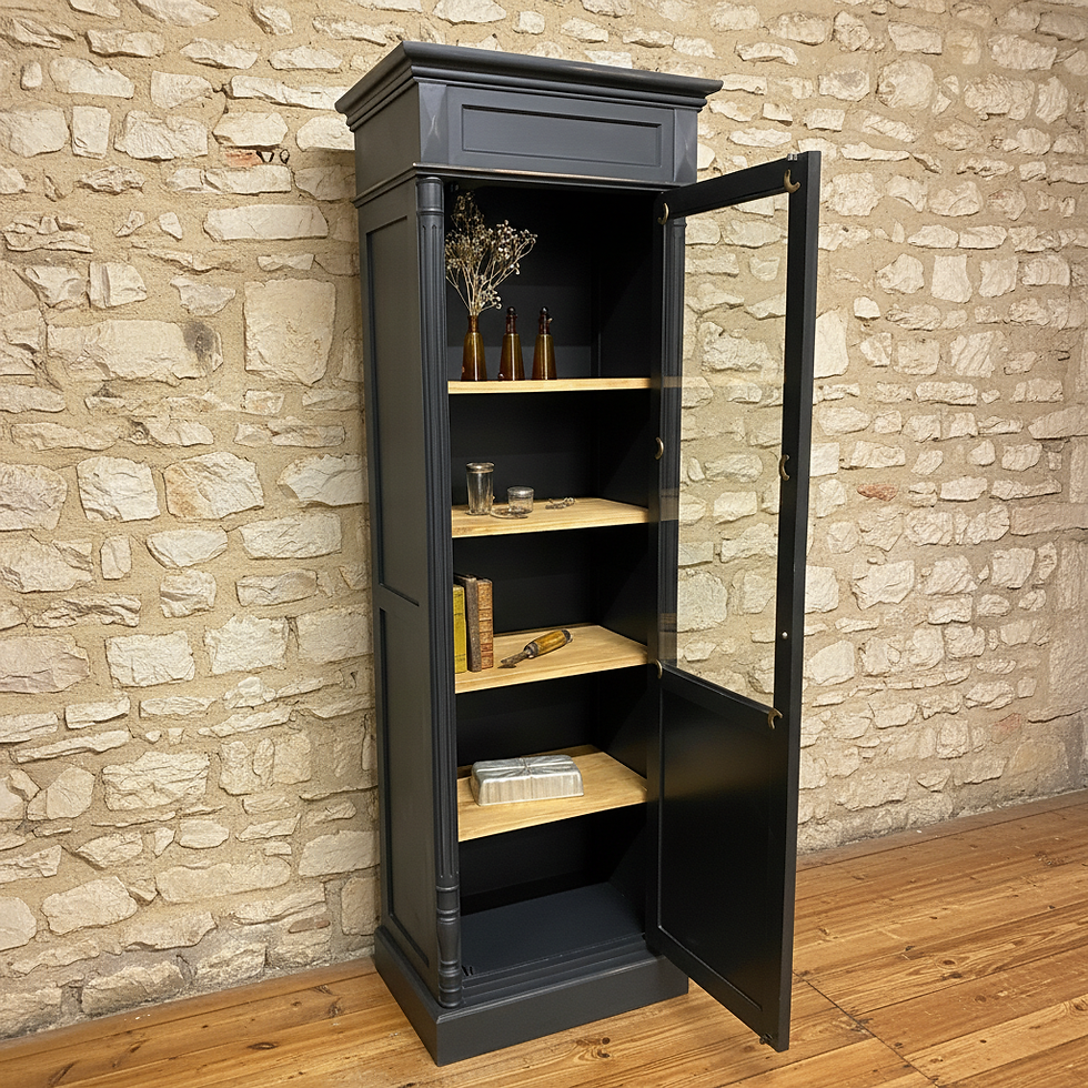 Miniature : Vitrine colonne noire