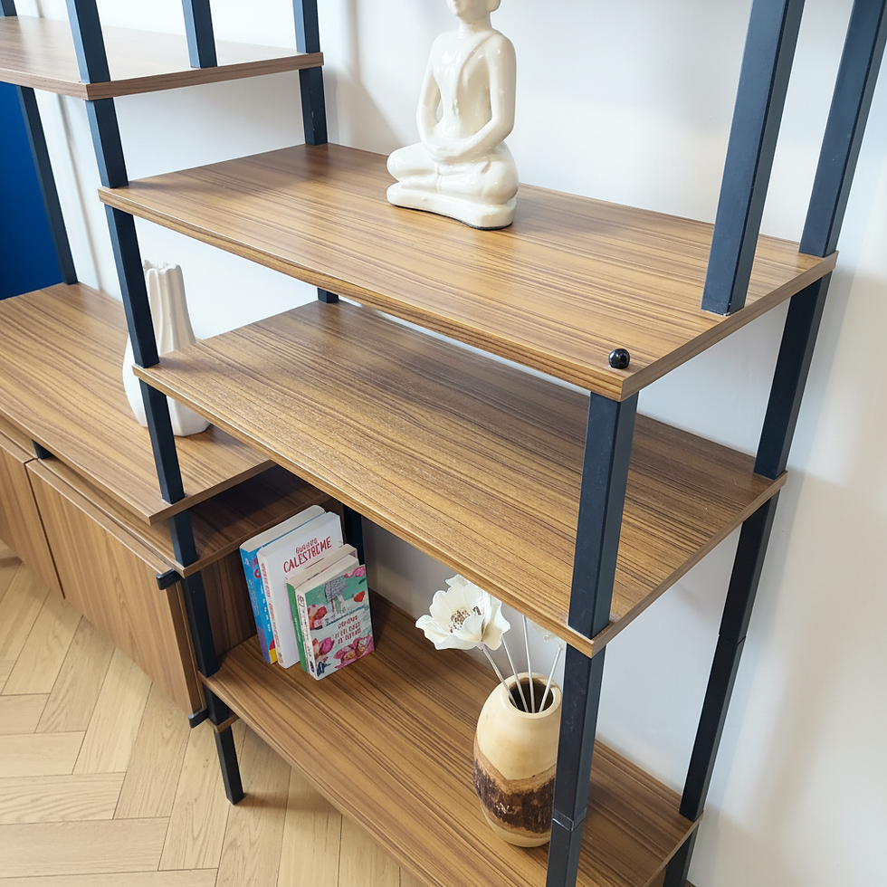 Thumbnail: Etagère scandinave vintage modulable, années 60