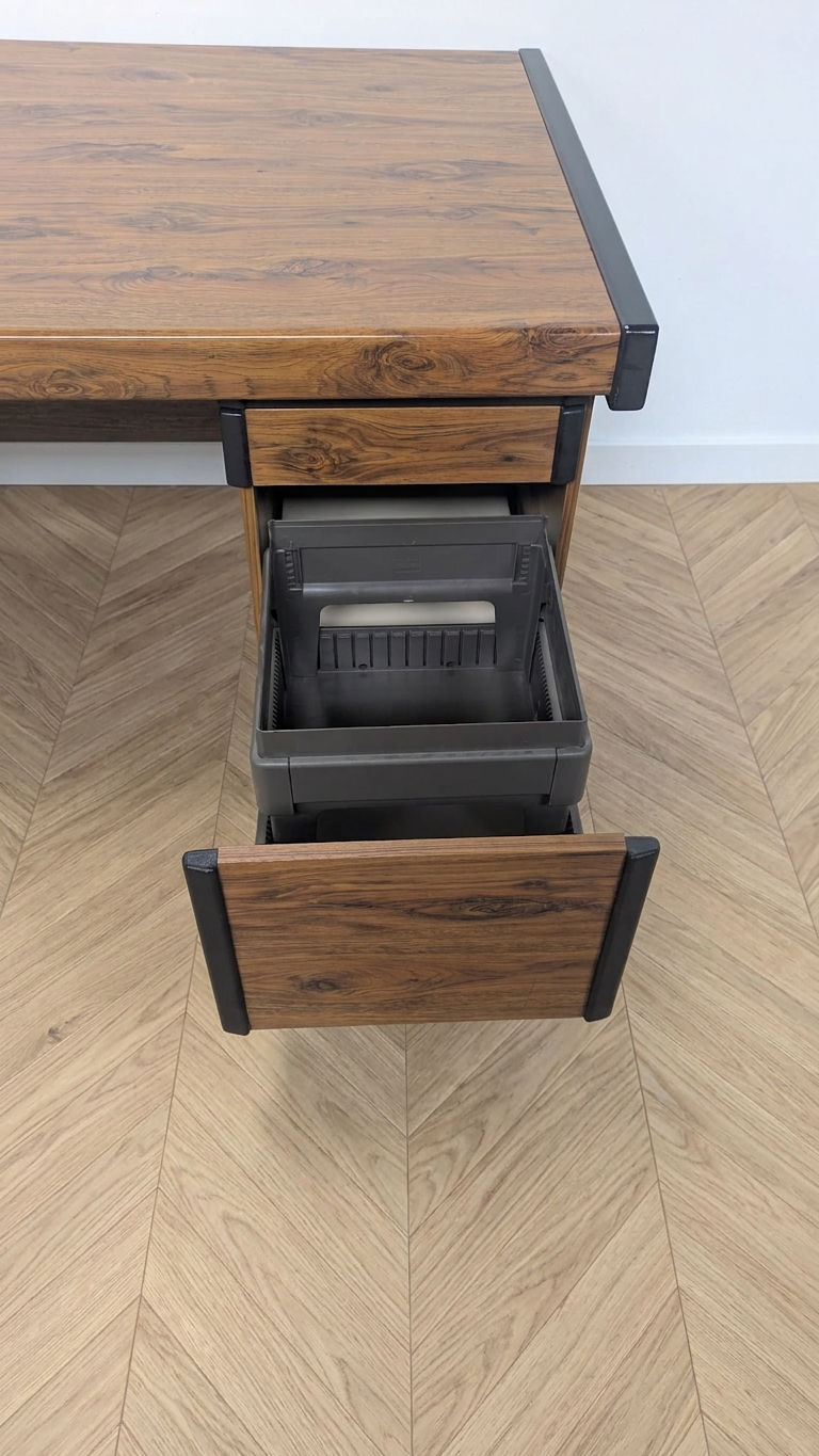 Miniature : Bureau double face en palissandre moderniste - MEX Mobelfabrik