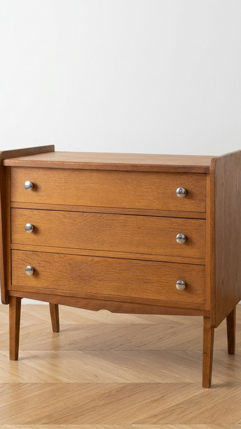 Miniature : Commode vintage années 60 – 3 tiroirs
