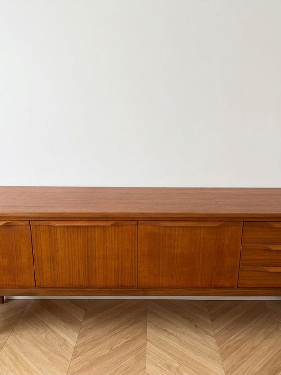 Miniature : Enfilade scandinave vintage en teck années 60 - L 220cm