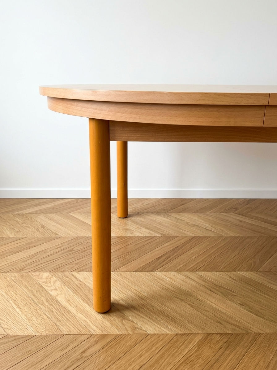 Une table Année 70 Vintage (chêne clair)