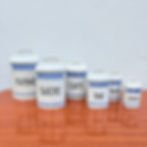 Série de pots en céramique anciens