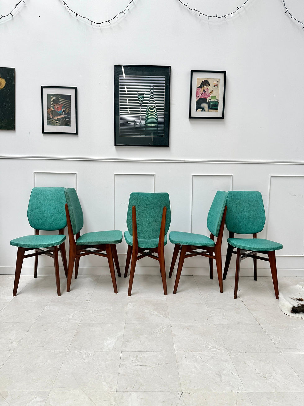 5 chaise ancienne verte