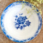 assiettes creuses Sarreguemines bleu