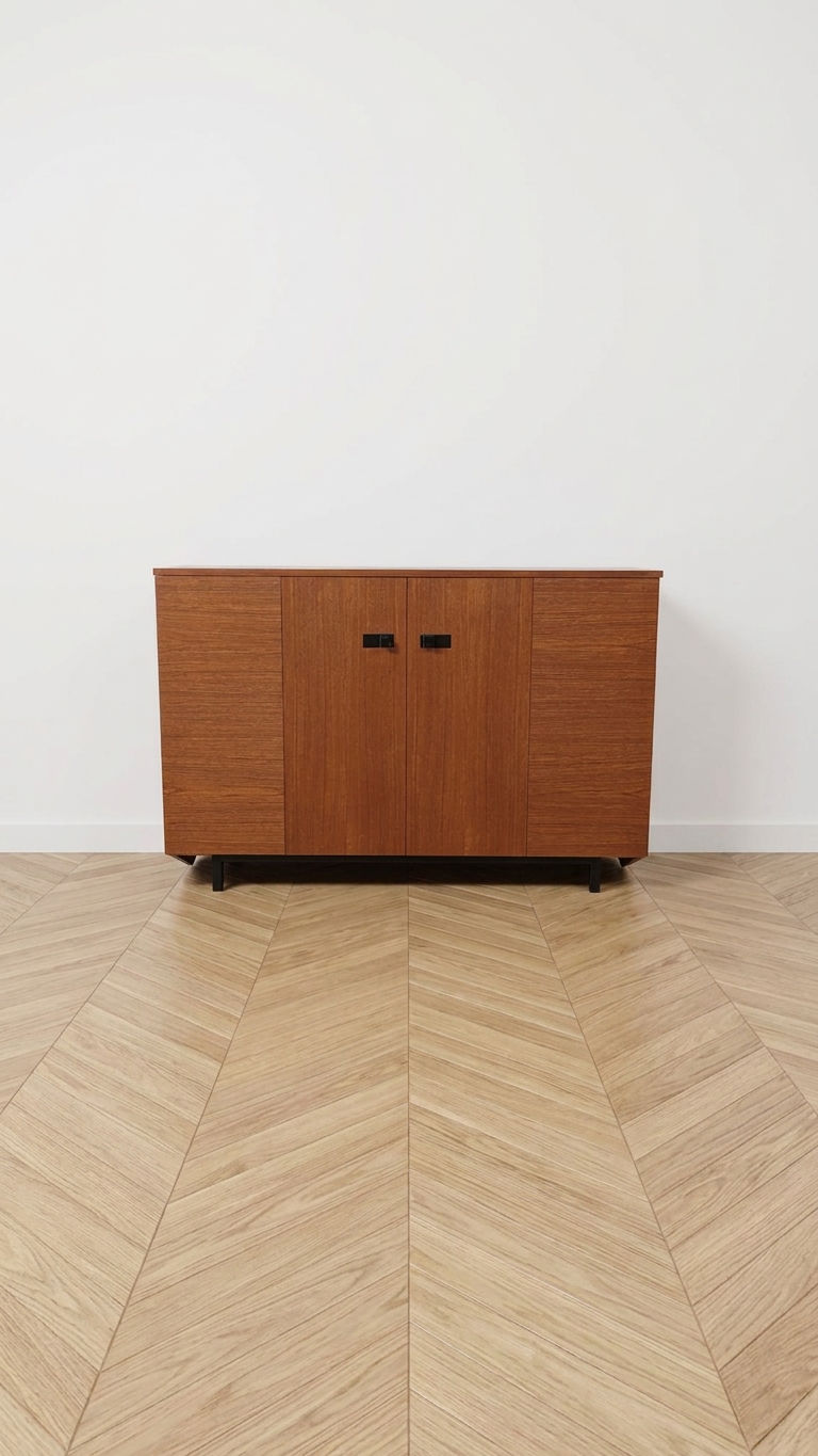 Miniature : Meuble vintage design scandinave - Vue de face