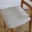 Thumbnail: Lot de 4 chaises scandinaves en bois retapissées