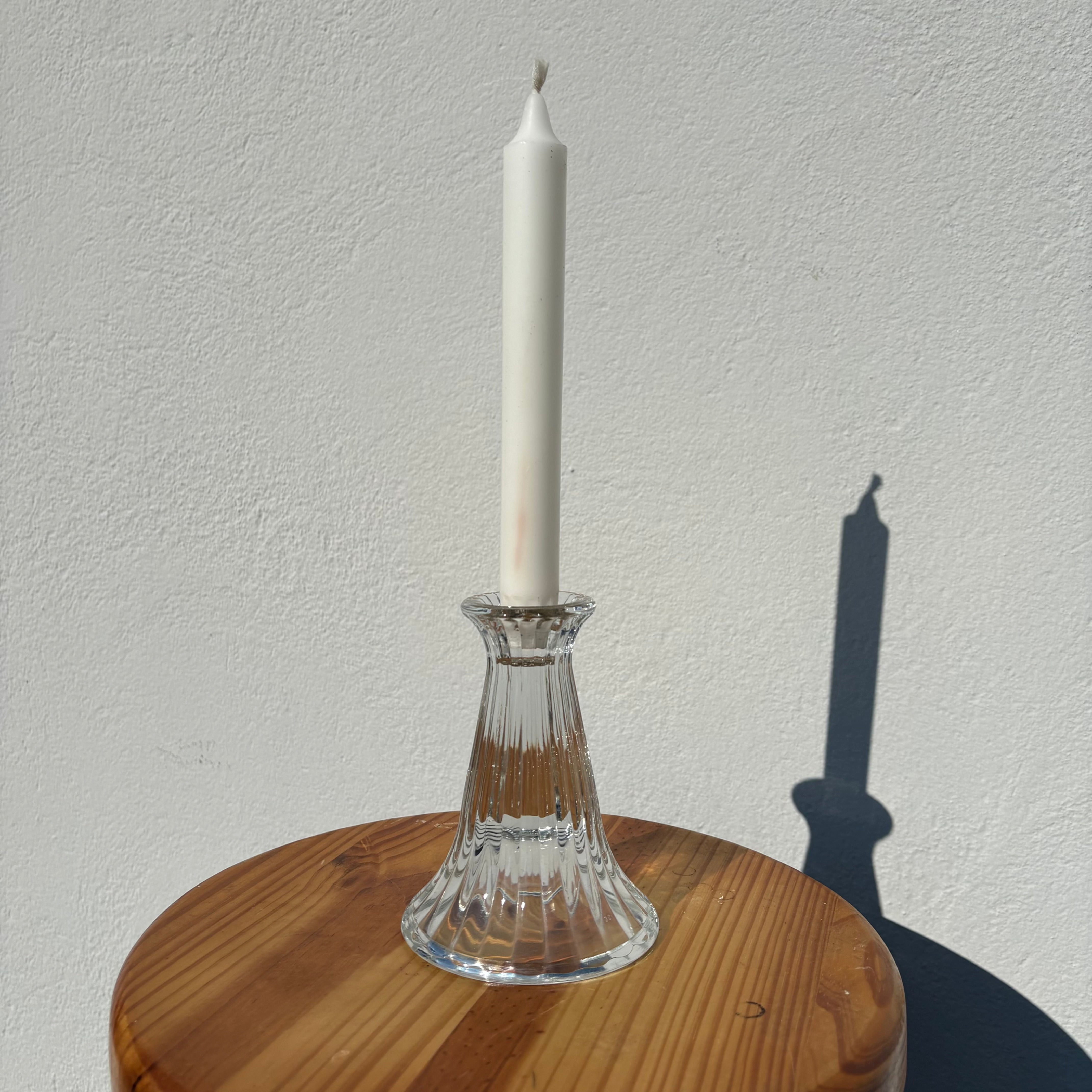 Bougeoir vintage verre