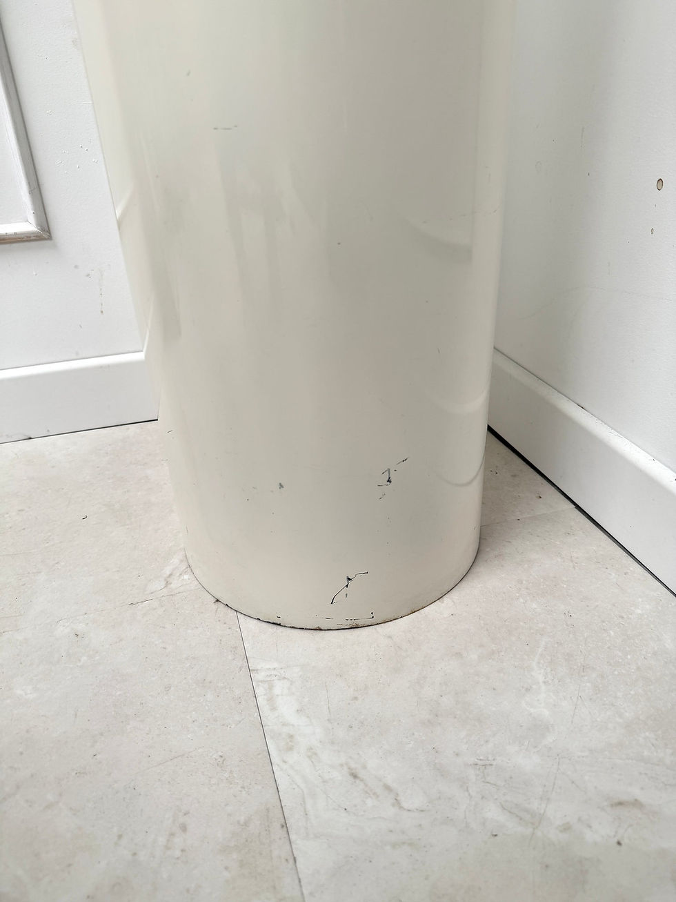 Miroir lipstick vintage blanc