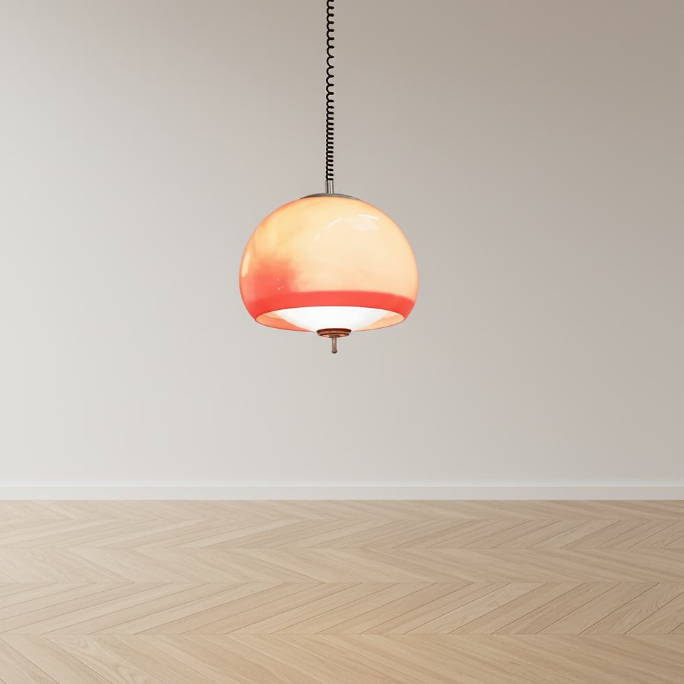 Miniature : Suspension vintage orange - années 70