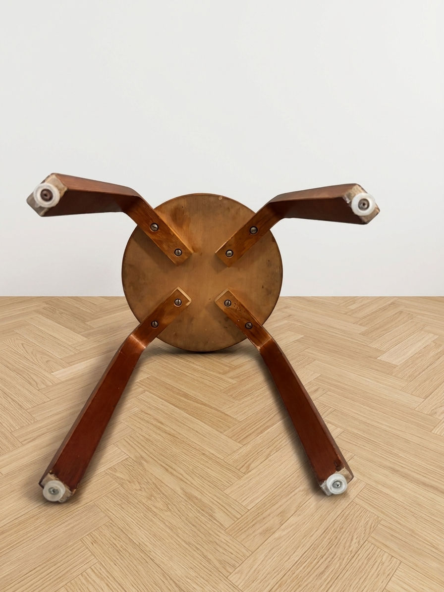 Miniature : Paire de tabourets E60 par Alvar Aalto – Édition vintage – Années 50-60