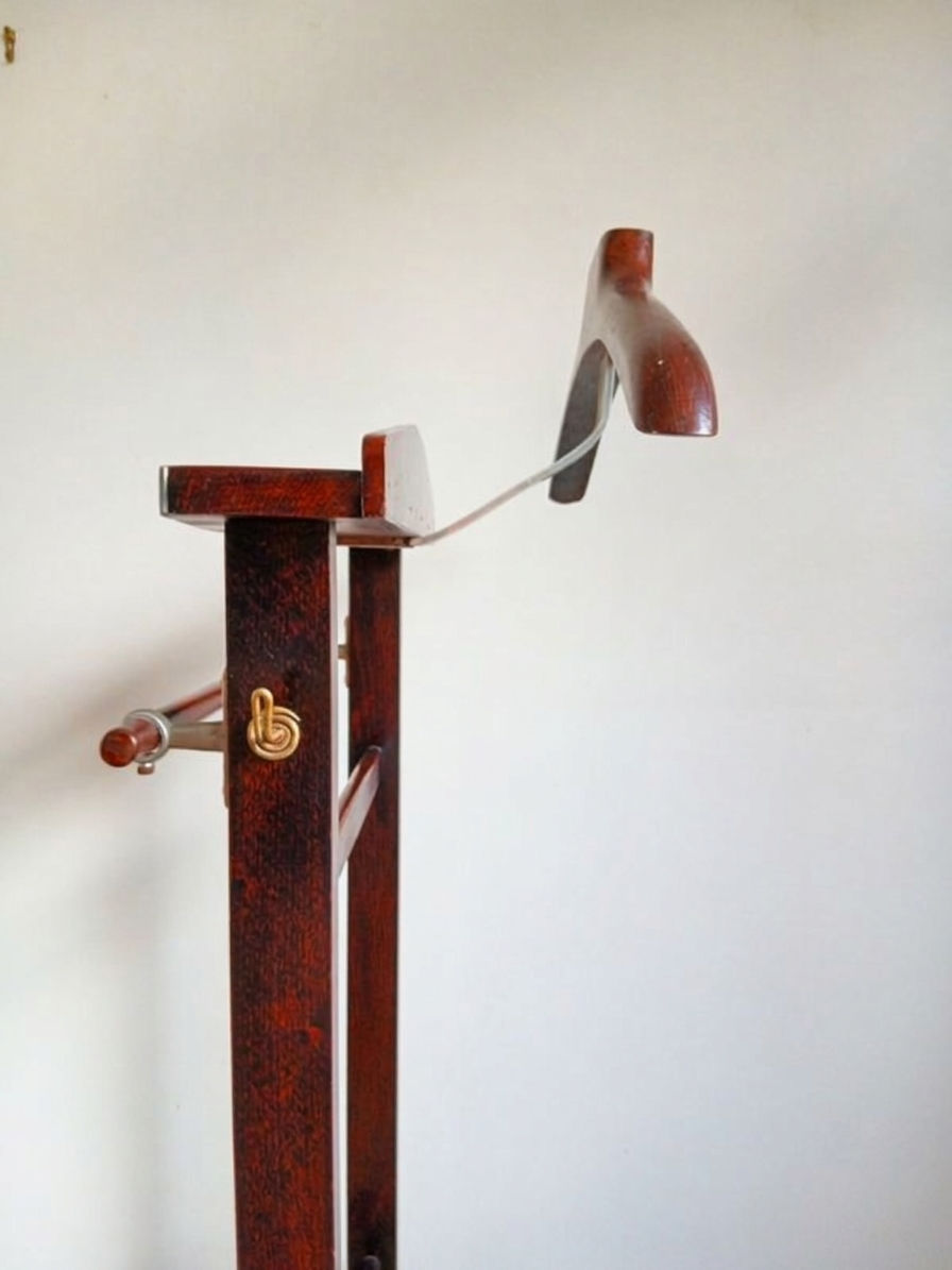 Miniature : Valet de chambre vintage en acajou – Années 60