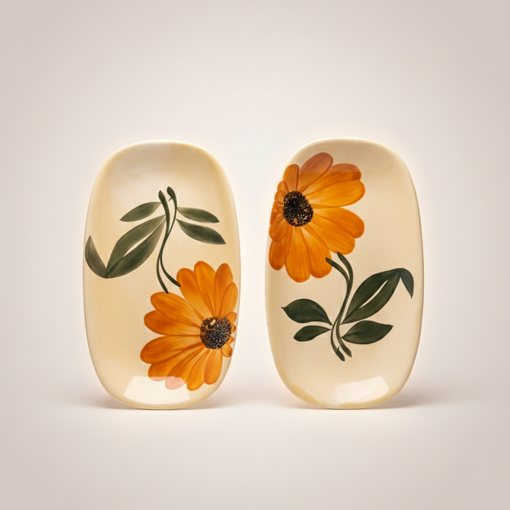 2 Raviers Vintage Gien Tournesol - Années 60