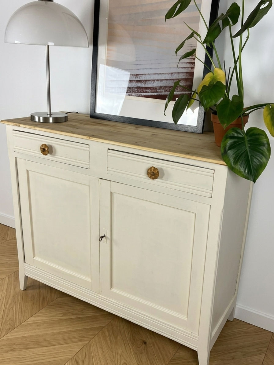 Miniature : Buffet parisien vintage beige clair