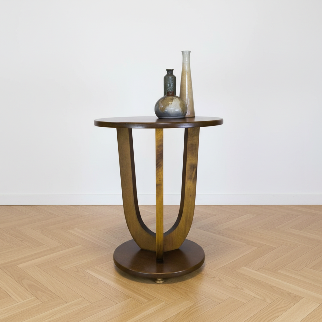 Guéridon art déco en bois