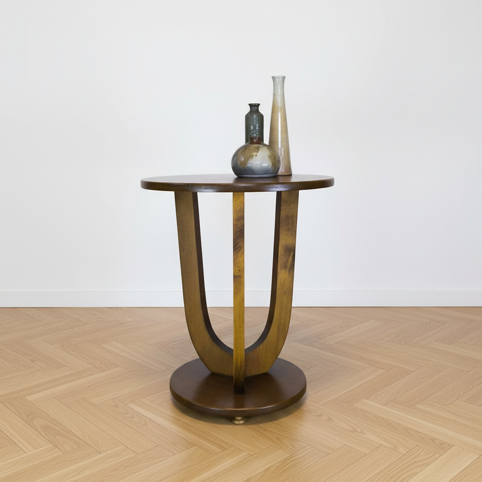 Guéridon art déco en bois