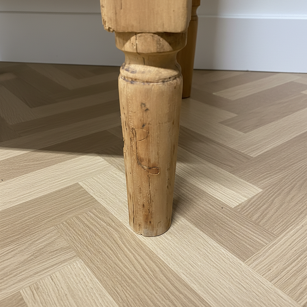 Thumbnail: Table basse de ferme en bois