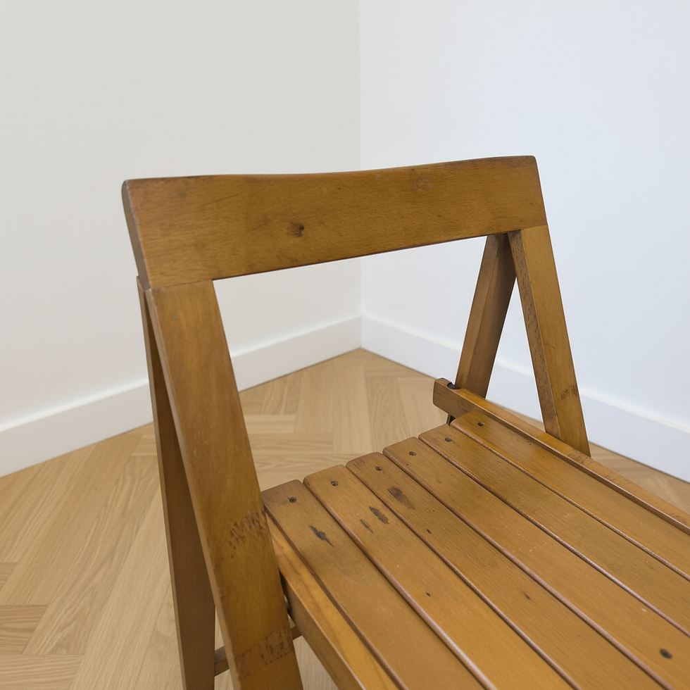 Miniature : Paire de chaises vintage pliantes par Aldo Jacober.
