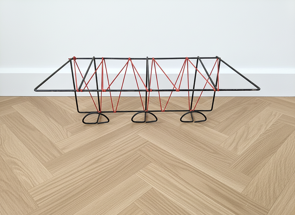 Miniature : Porte manteaux scoubidou rouge