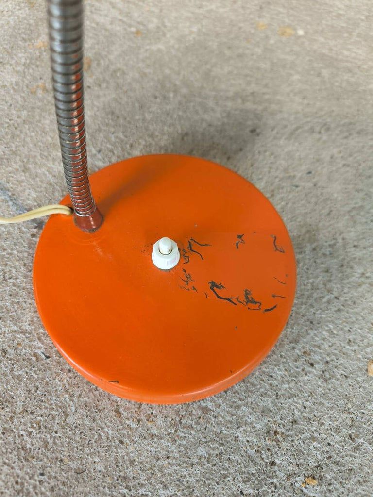 Miniature : Lampe bureau vintage orange de seconde main